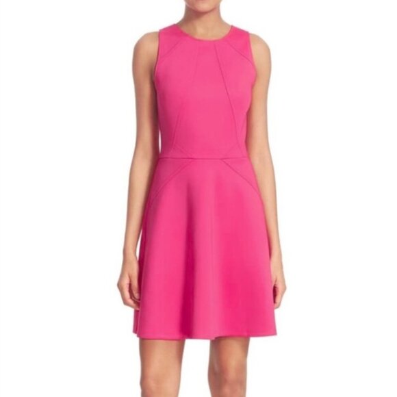 Ted Baker Mitton Sleeveless Fit & Flare Cocktail Dress - Pink- Size 4 - Picture 9 of 11